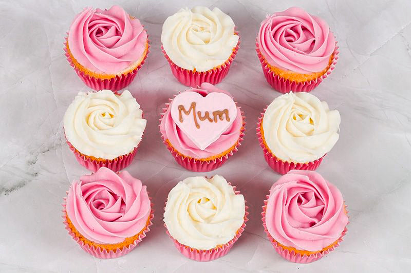 Pink Rose floret Cupcake